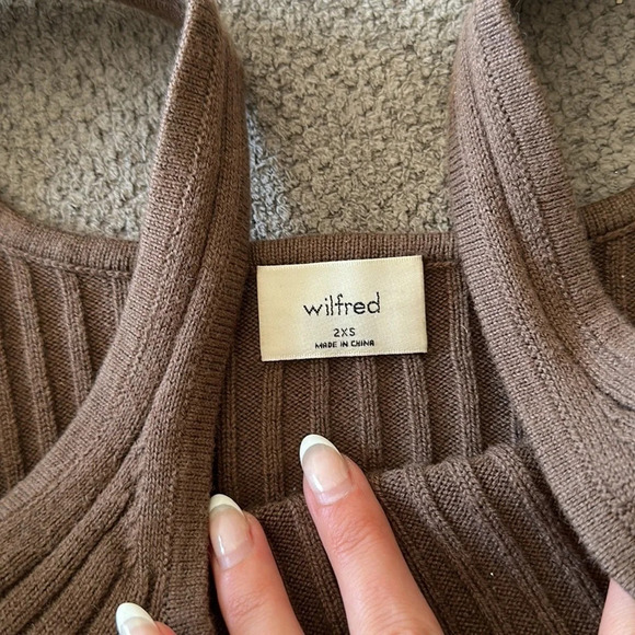 Aritzia Wilfred Ribbed Wool Top - Picture 5 of 8